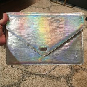 Lodis Hologram Silver Clutch / Crossbody